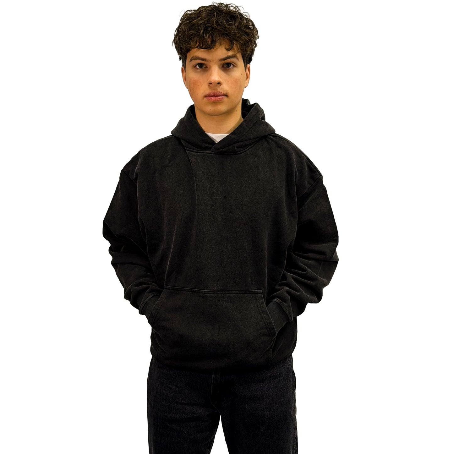 Faded Black Hoodie