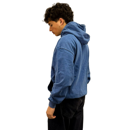 Blue Heavy Faded Hoodie - AGAPE