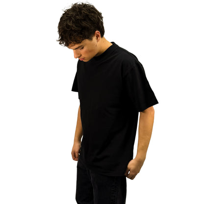 VINTAGE BLACK HEAVY BOX S/S TEE 9oz