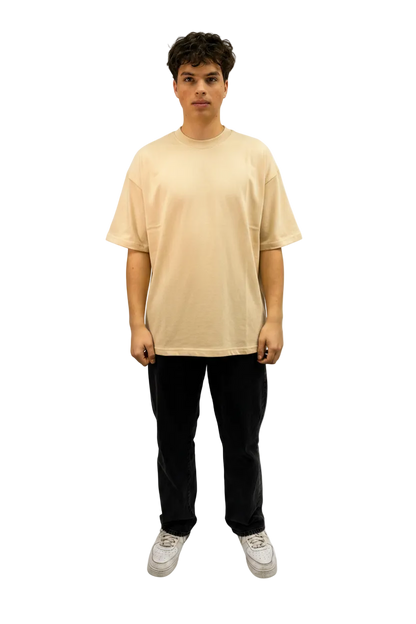 Beige Oversize Tee - AGAPE