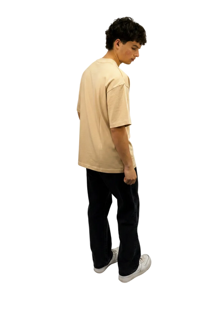 Beige Oversize Tee - AGAPE