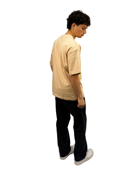Beige Oversize Tee - AGAPE