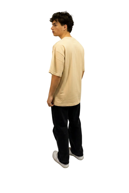 Beige Oversize Tee - AGAPE