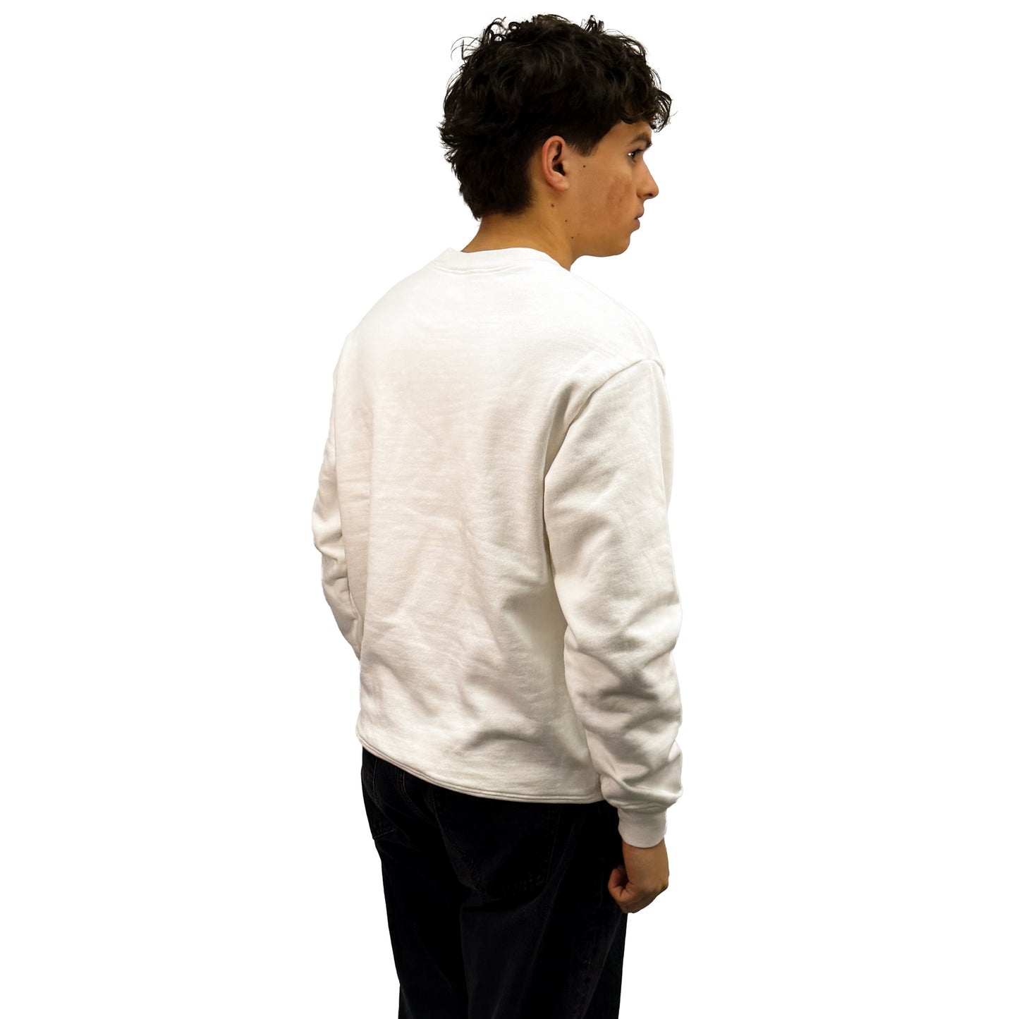 White HEAVY CREW 15oz